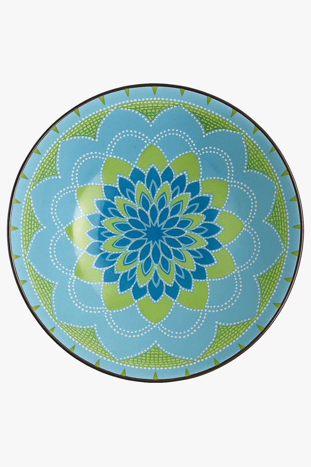 Bol ceramique boheme motifs soupe 20cm