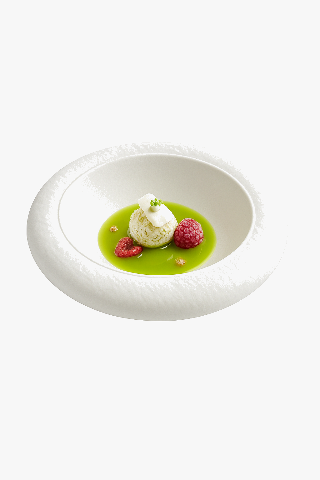 Ceramic bowl texture rock for soup restaurant