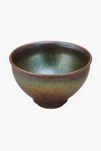 Jianzhan tianmu bowl in artisanal enamelled porcelain