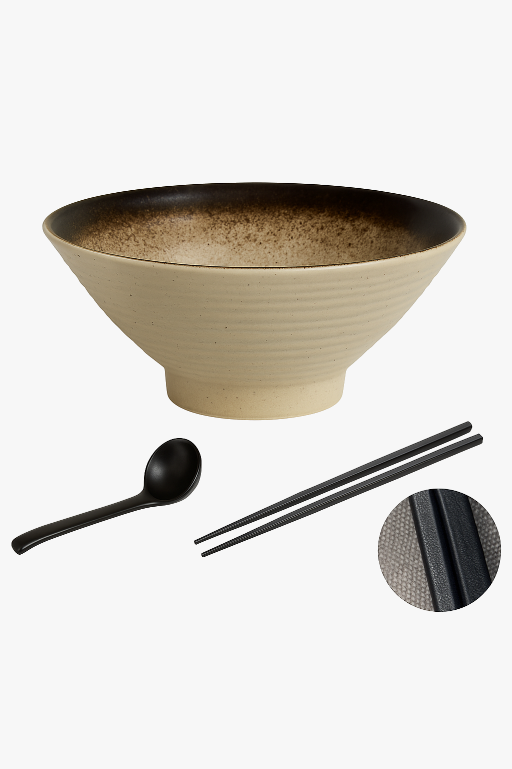 Bol ramen ceramic Japanese style artisanal designs kitchen