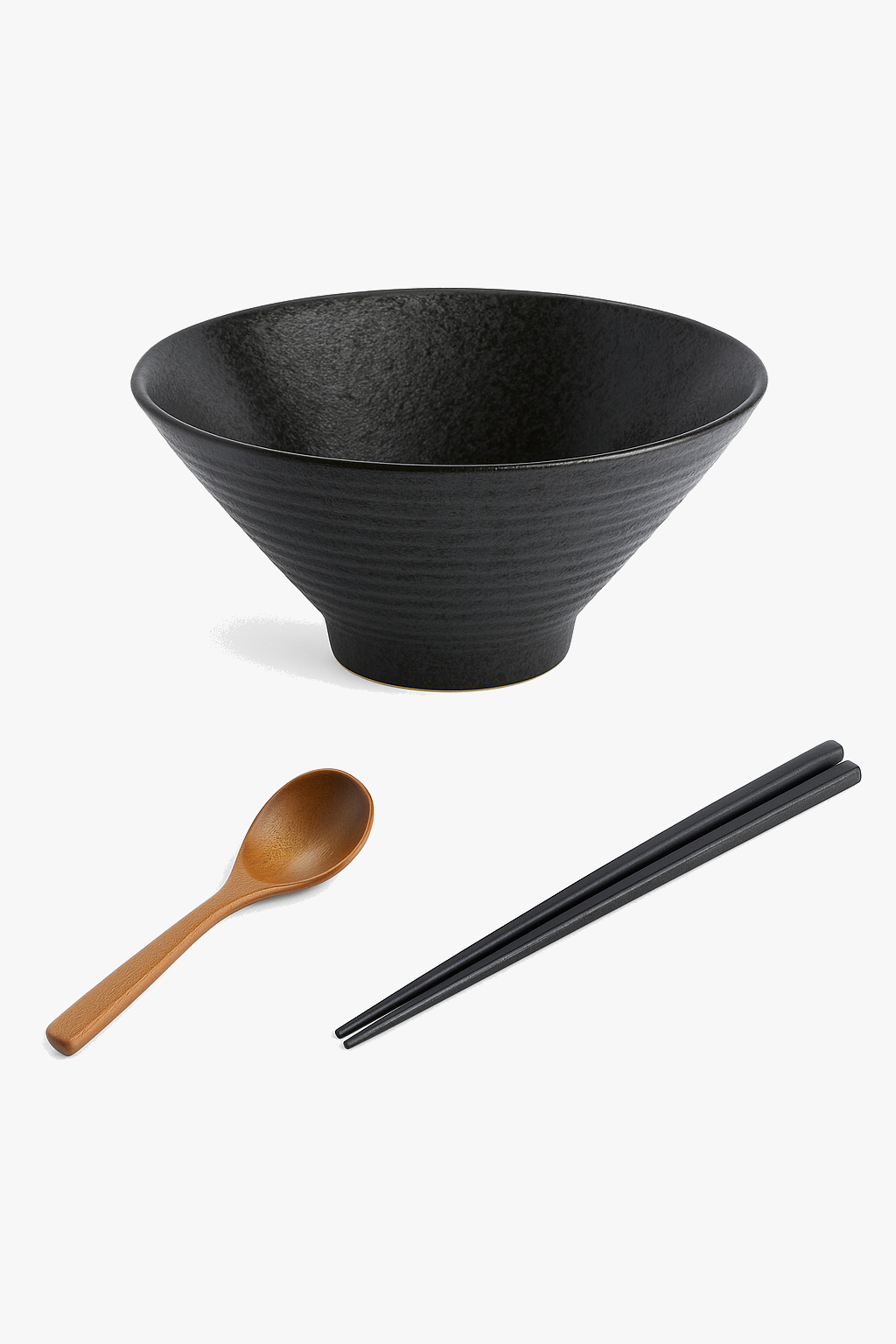 Japanese style ceramic ramen bowl traditional patterns