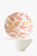 Bowl ramen Japanese ceramic floral patterns 1 2l