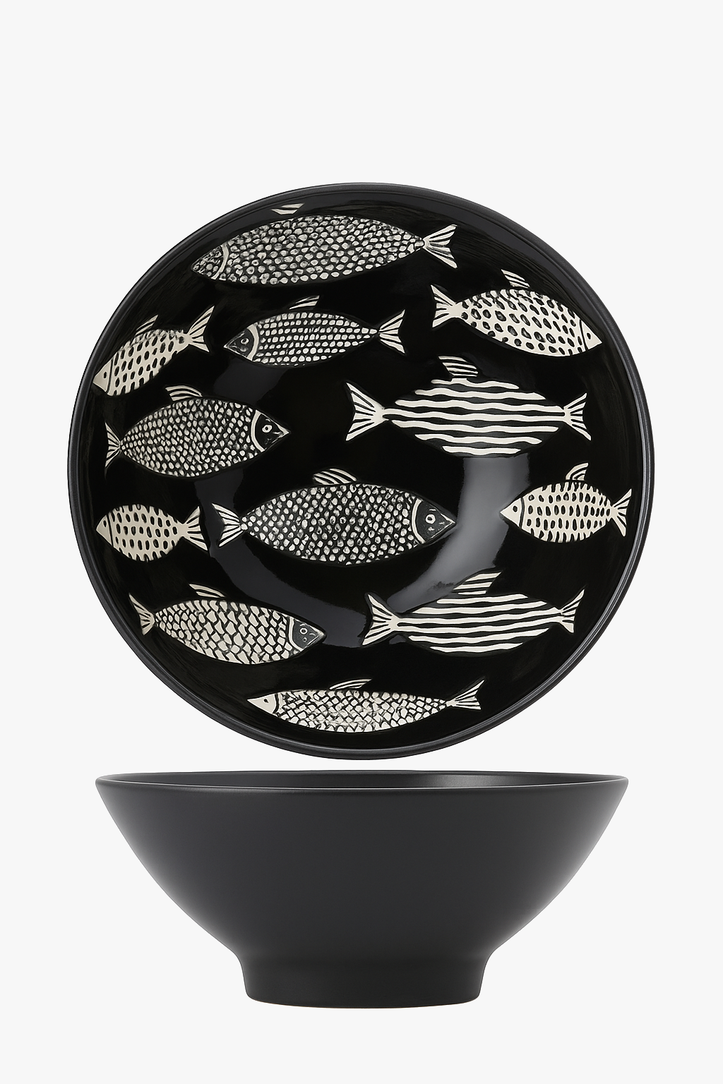 Japanese ramen bowl ceramic floral pattern 1200ml