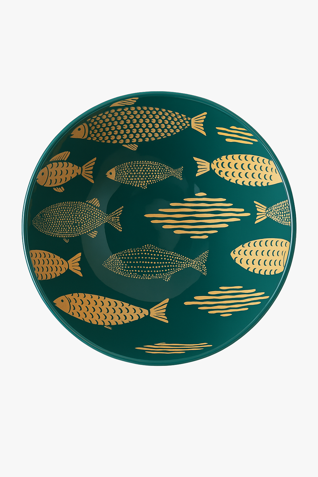 Japanese Ceramic Ramen Bowl with Underglaze Floral Pattern 1.2l