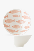 Japanese Floral Ceramic Ramen Bowl for Ramen and Bibimbap 1.2l