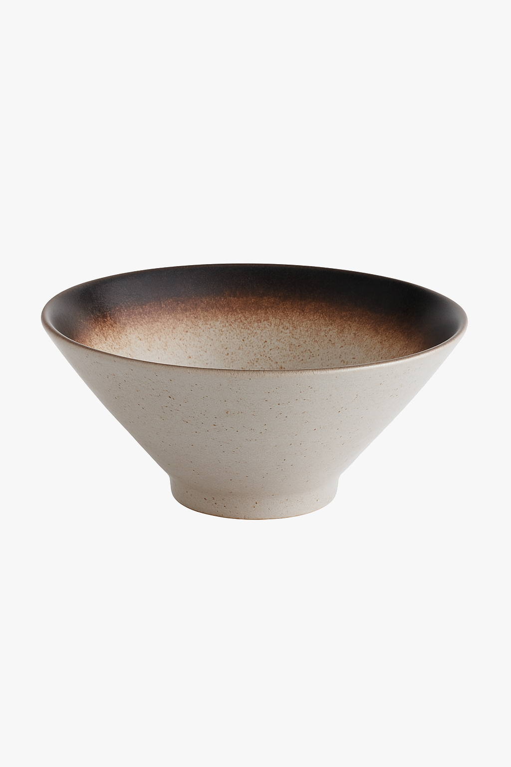 Japanese ramen bowl in handcrafted ceramic style