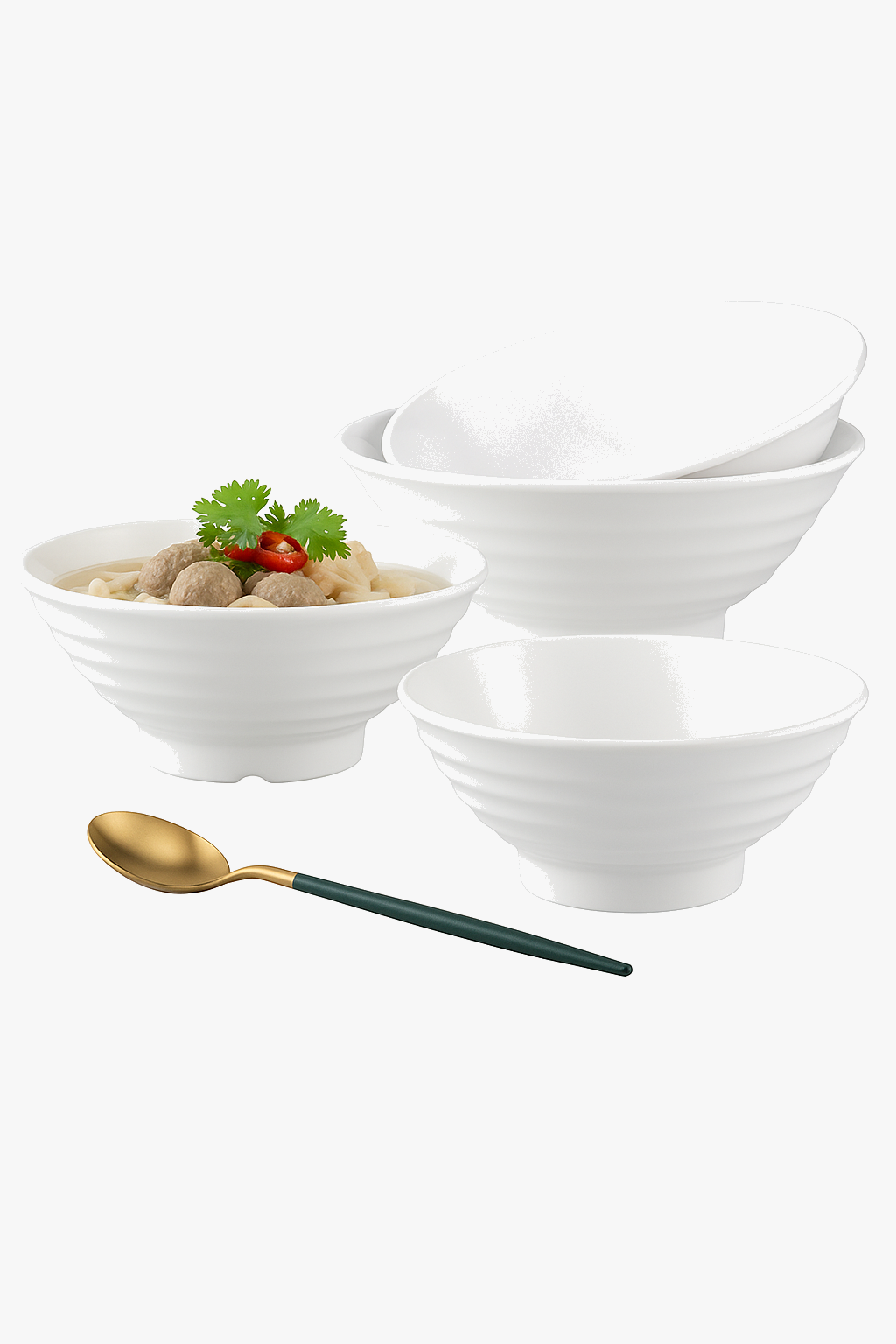 Bowl ramen melamine thick resistant Japanese style kitchen