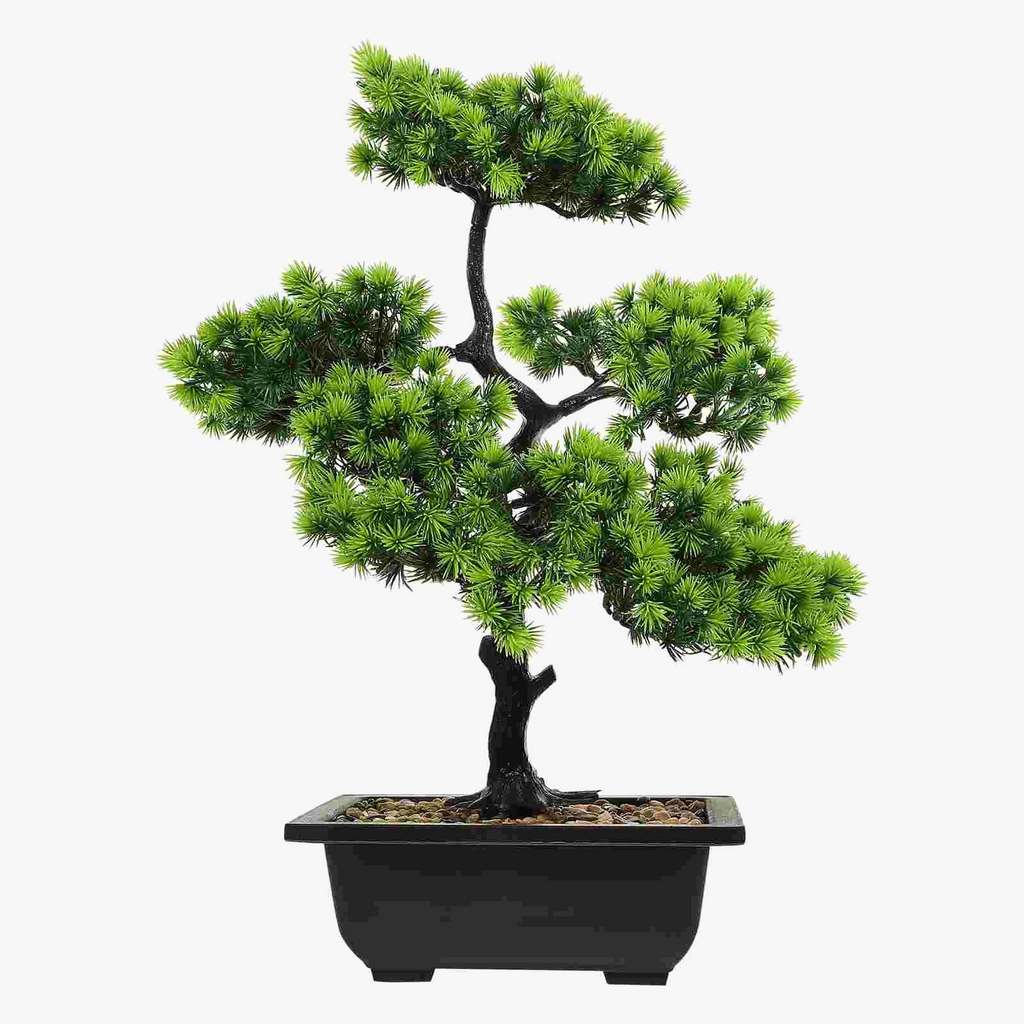 Artificial juniper bonsai for interior decoration zen - view 4