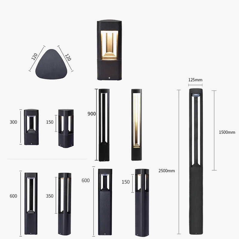 Aluminum Outdoor Path Light with Screw or Floor Mount - view 7