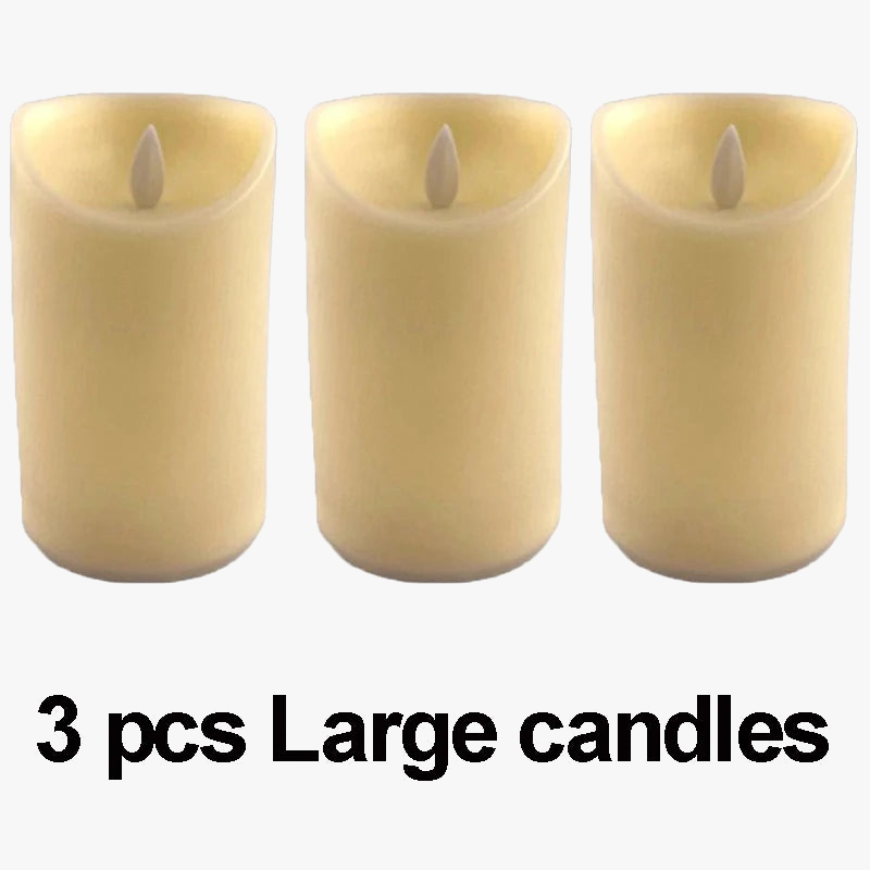 Decorative led candle for wedding and birthday - view 7