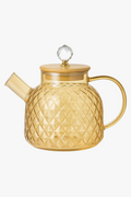 Glass Kettle with Bamboo Lid and Removable Filter, 1L
