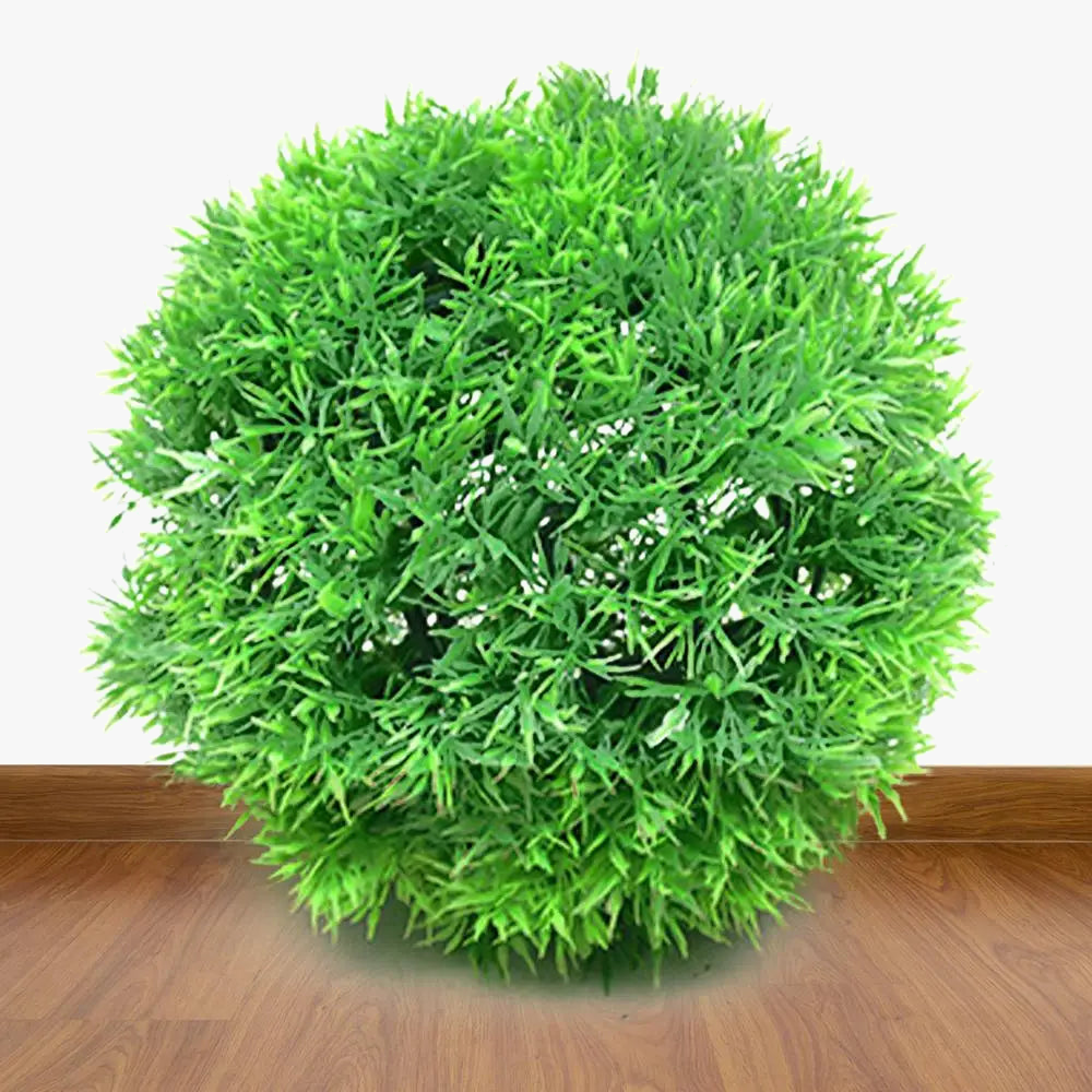 Artificial grass ball in decorative pine needles - view 7
