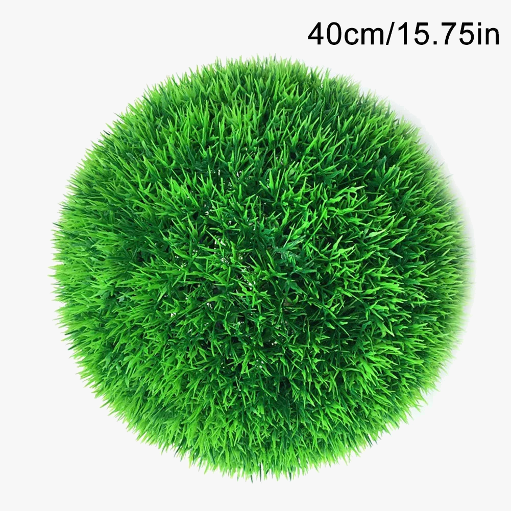 Artificial grass balls for decoration of parties and events - view 8
