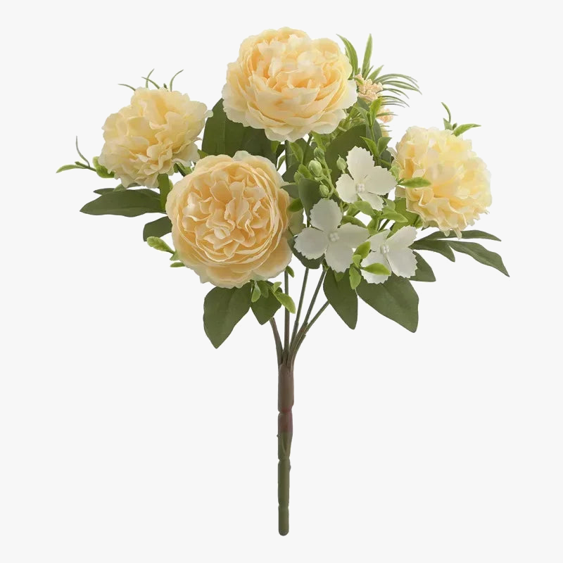 Bouquet of artificial hortensias and peonies for interior decoration - view 10