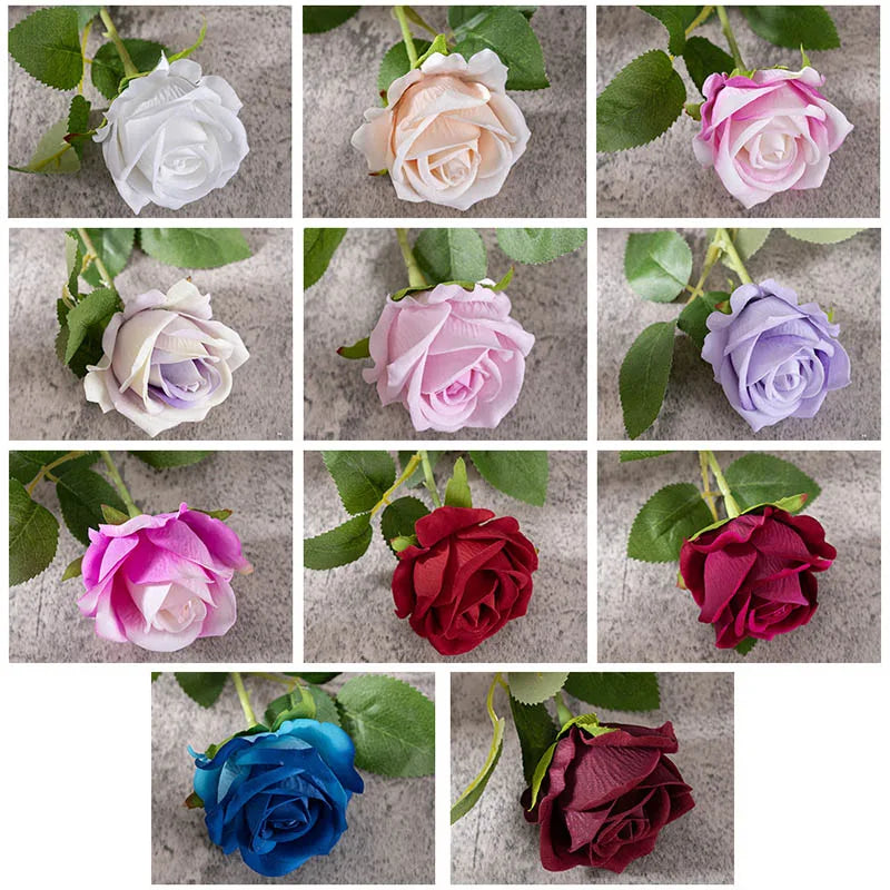 Bouquet of artificial silk flowers for wedding and decoration - view 3