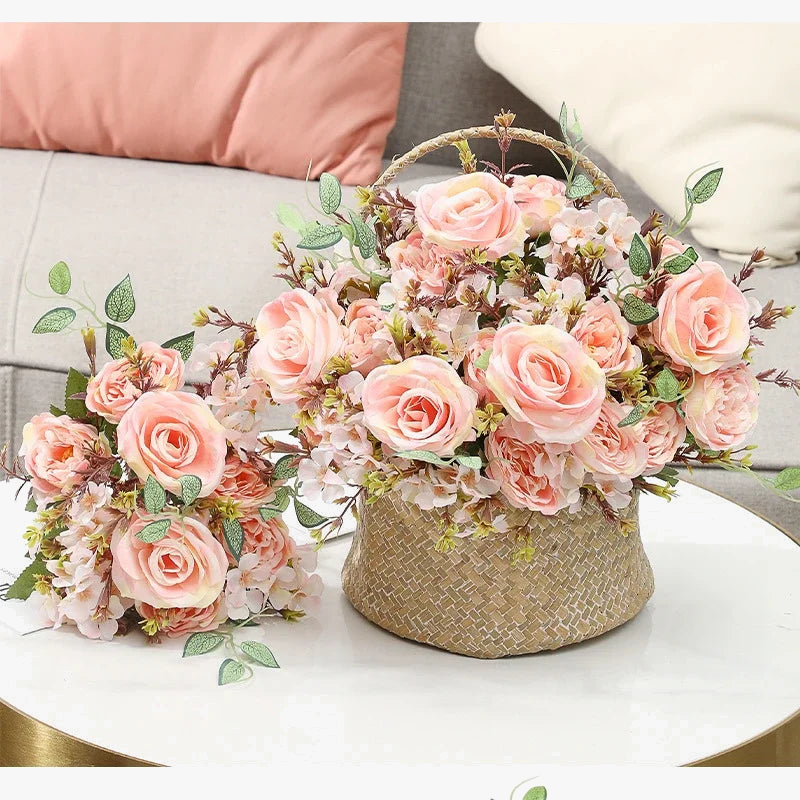 Bouquet of artificial flowers for elegant interior decoration