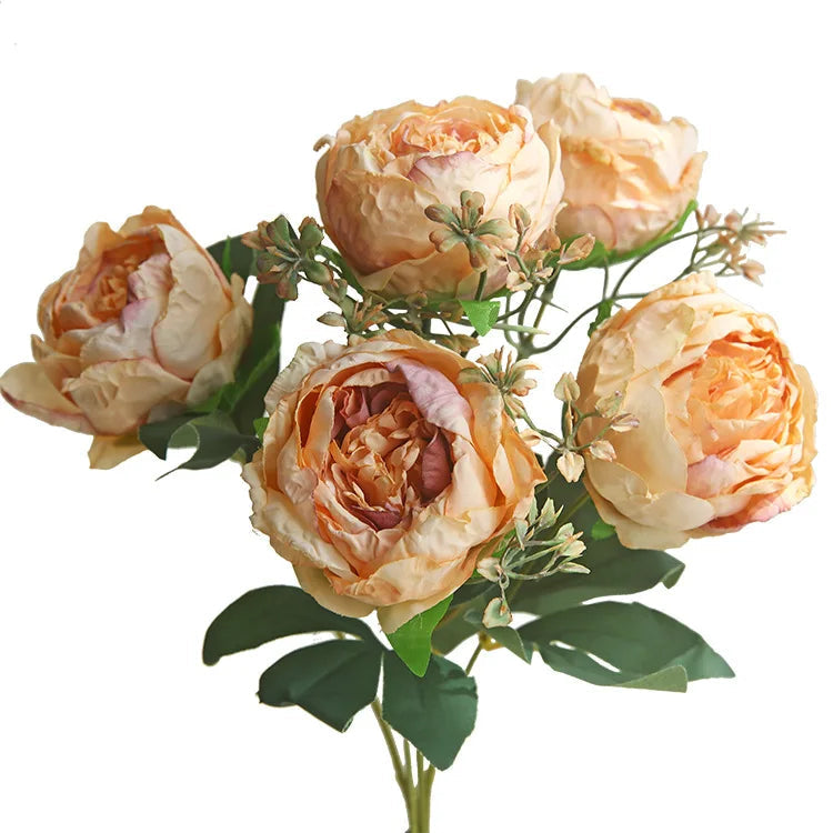 Bouquet of artificial peonies for decoration and photography - view 5