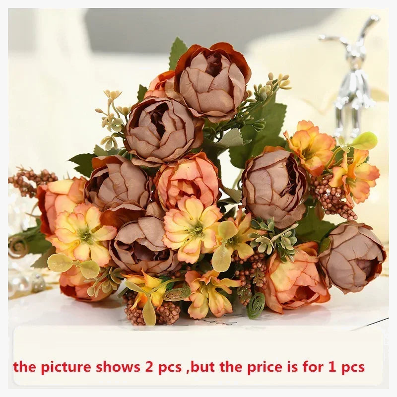 Romantic Artificial Peony Bouquet for Home Decor - view 8