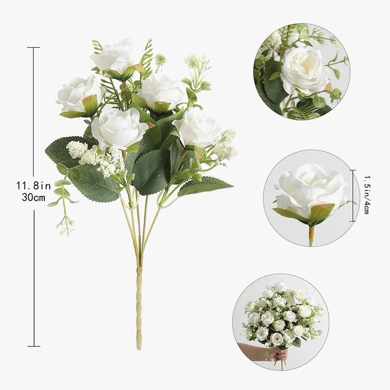 Bouquet of artificial peonies for wedding and interior decoration - view 6
