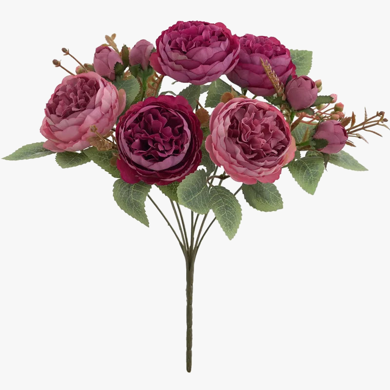 Bouquet of silk peonies for artificial decoration - view 6