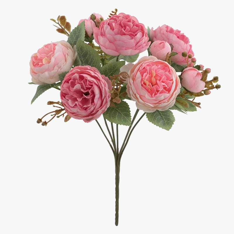 Bouquet of silk peonies for artificial decoration - view 7