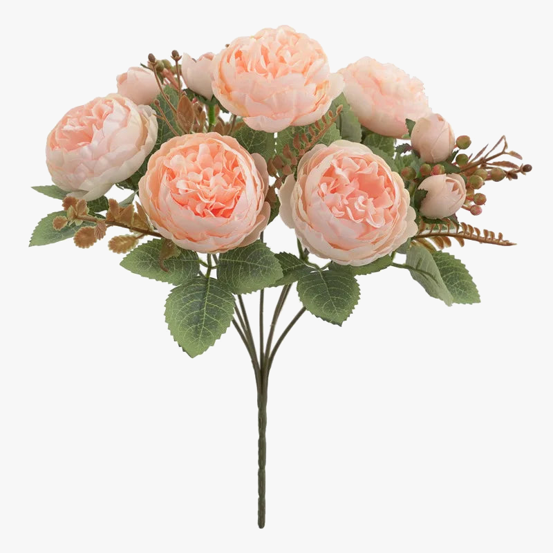 Bouquet of silk peonies for artificial decoration - view 8