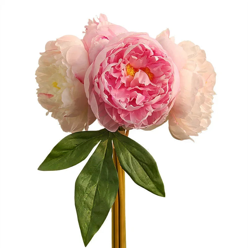 Bouquet of silk peonies for elegant interior decoration - view 3