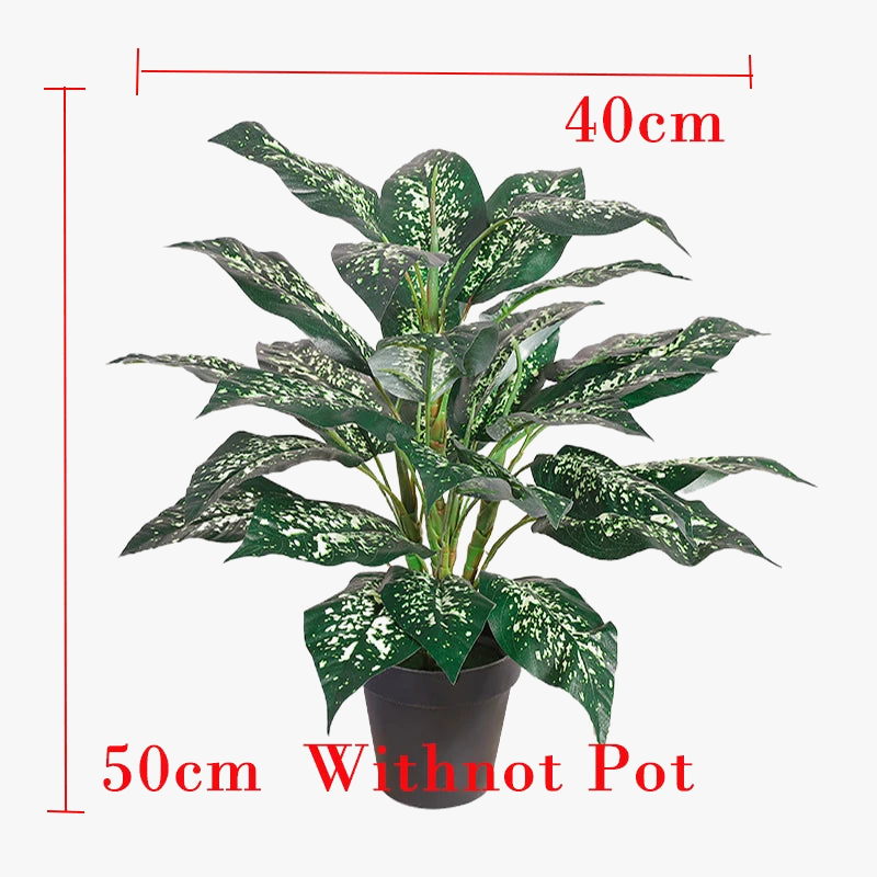 Bouquet of artificial plants monstera tropical for interior decoration - view 5