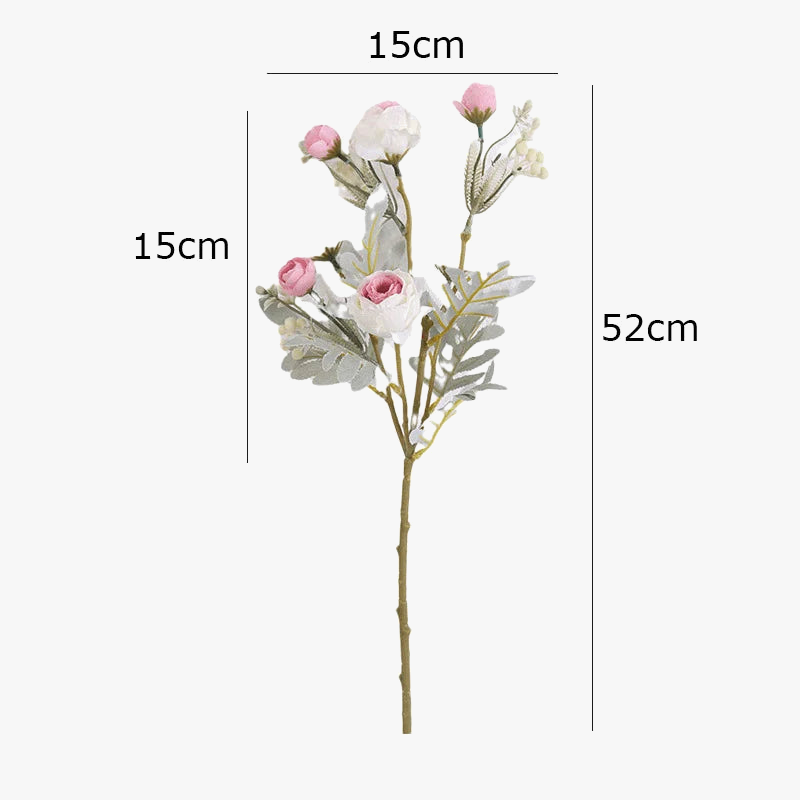 Bouquet of artificial rose wines in fabric for wedding and home decor - view 5