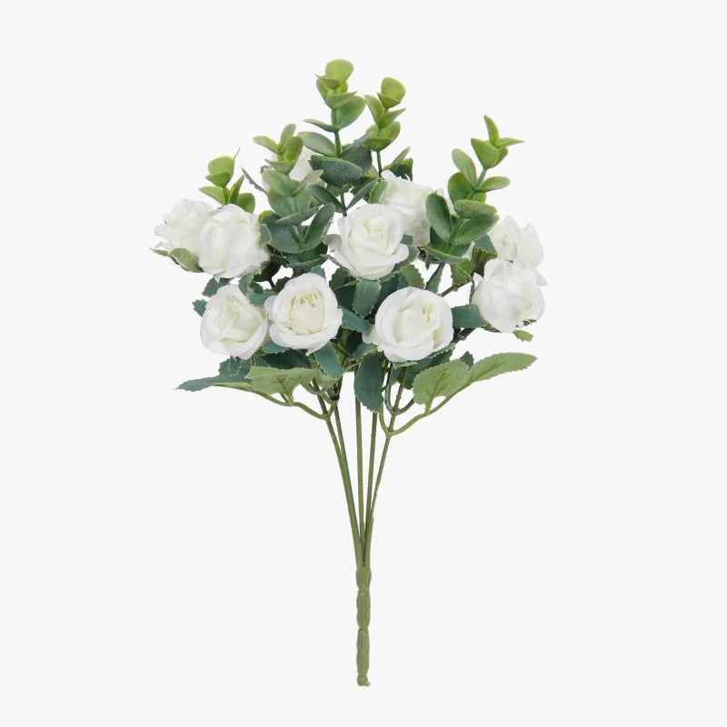 Bouquet of artificial eucalyptus rose wines versatile floral decorations - view 2