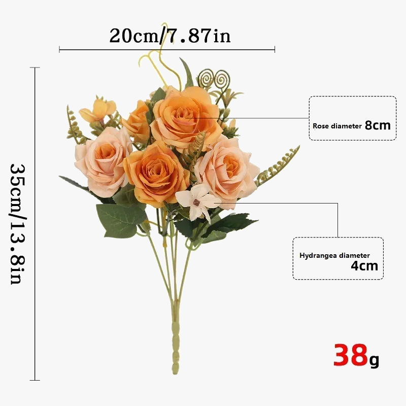 Bouquet of artificial rose wines for decoration and party gift
