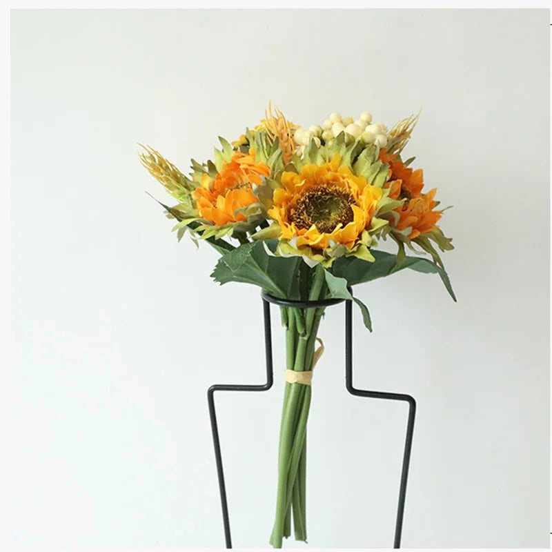 Bouquet of artificial sunflowers for wedding and floral decoration - view 2