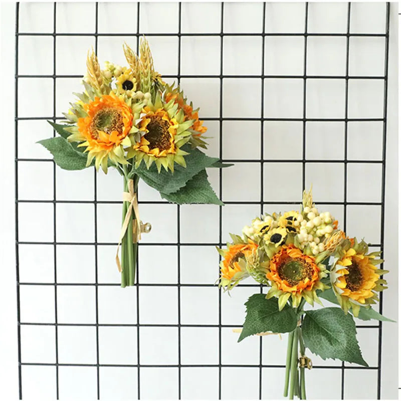 Bouquet of artificial sunflowers for wedding and floral decoration - view 3