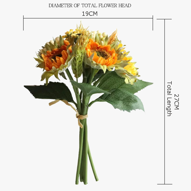 Bouquet of artificial sunflowers for wedding and floral decoration - view 5