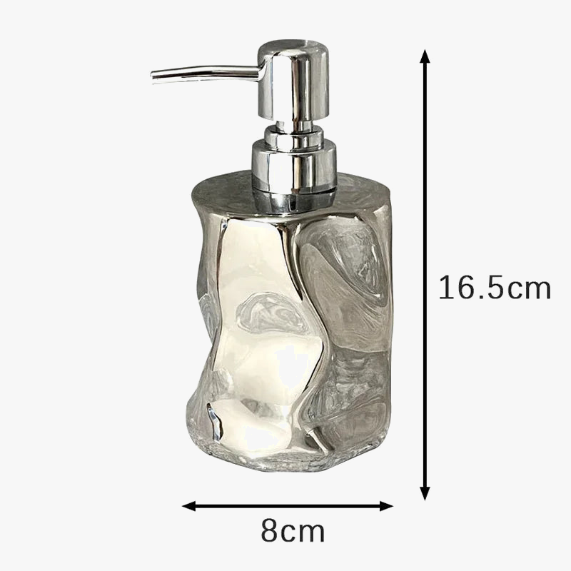 Ceramic lotion bottle dispenser for gel shower and soap - view 4