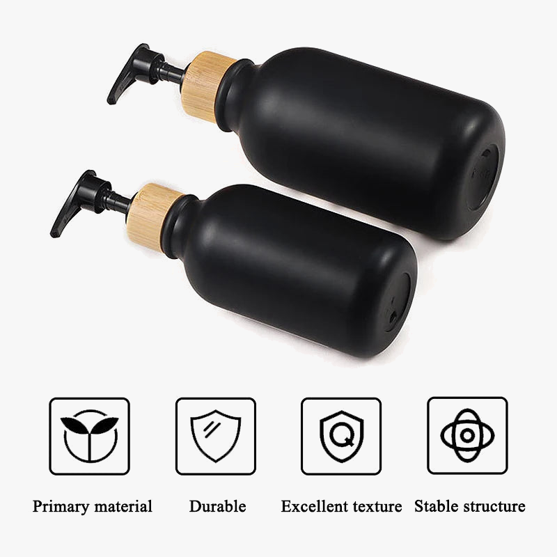 Portable soap dispenser bottle with pump - view 2