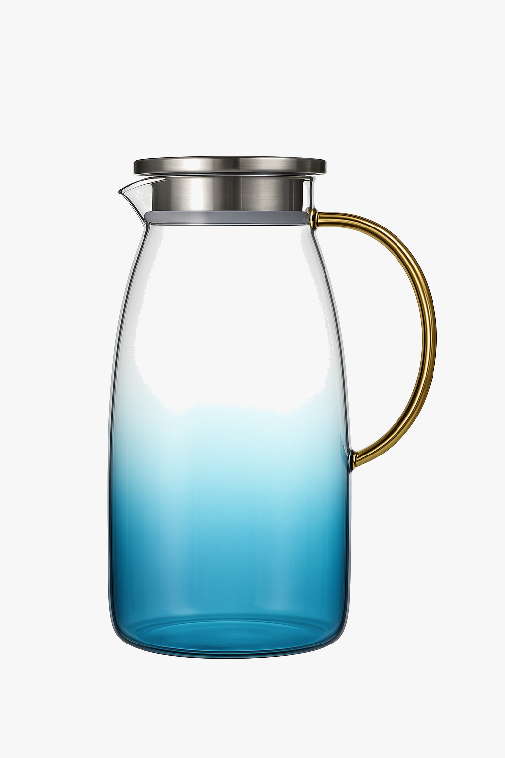 Bottle water borosilicate glass large floral capacity