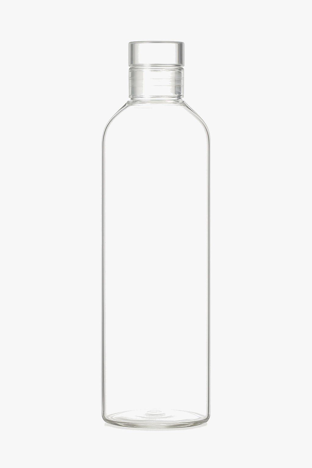 Water bottle glass reusable with waterproof lid