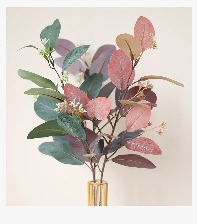 Branch of eucalyptus artificial decoration garden balcony simulated plant