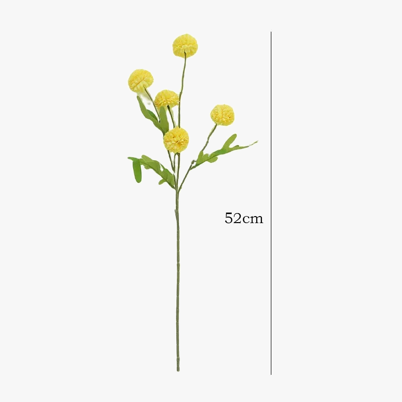 Artificial chrysanthemum branch for elegant floral decoration - view 3