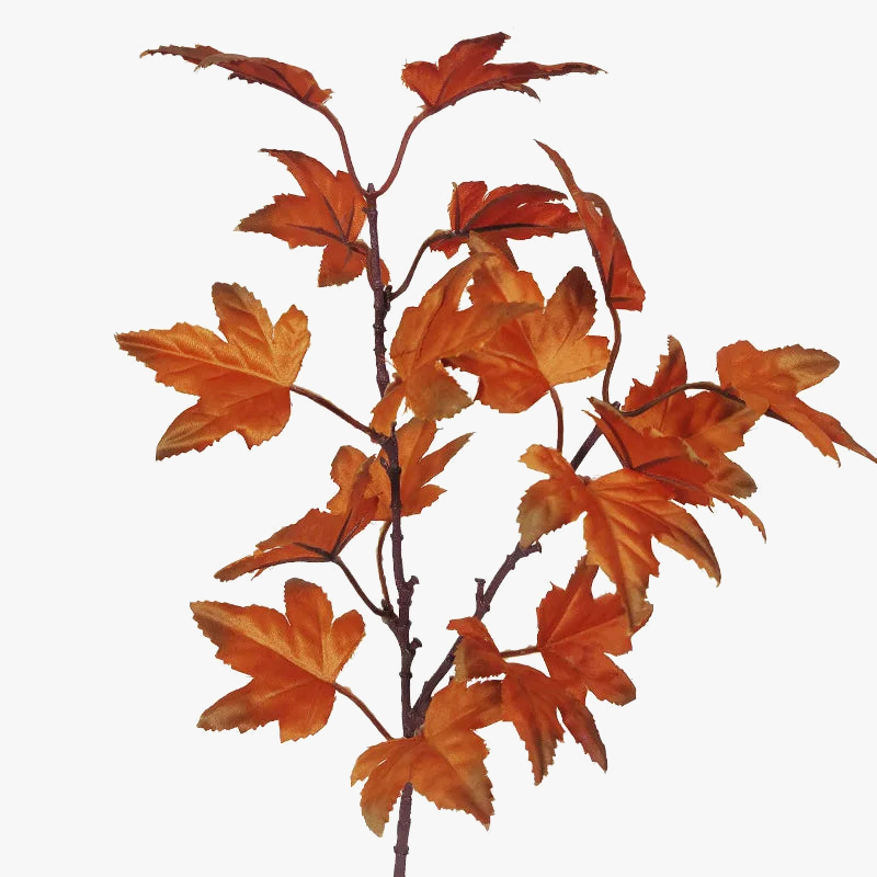 Artificial maple leaf branch for autumn and festive decorations