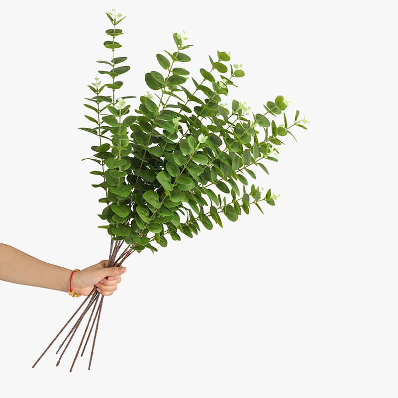 Artificial plant branch in eucalyptus for interior decoration and garden - view 2