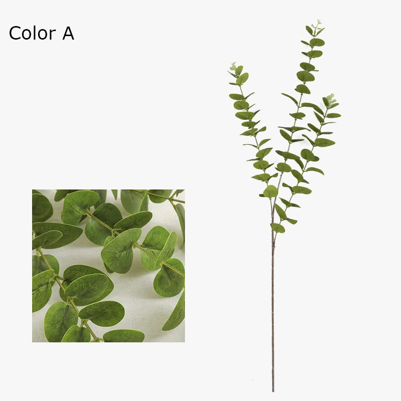 Artificial plant branch in eucalyptus for interior decoration and garden - view 7