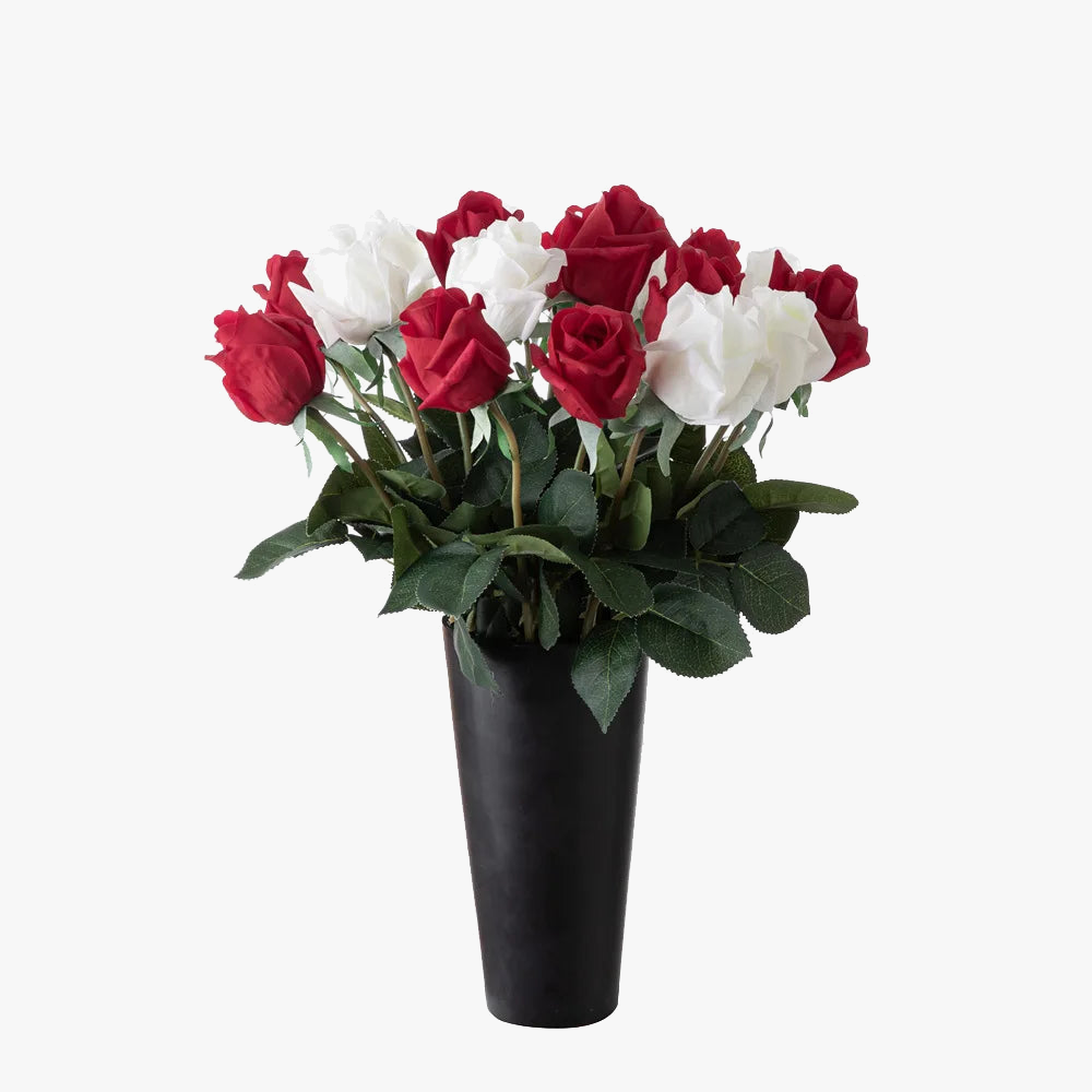 Rose branch in touch latex realistic decoration for bar and restaurant - view 2