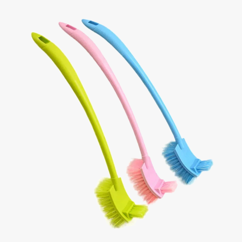 Long handle plastic cleaning brush for hard corners - view 5