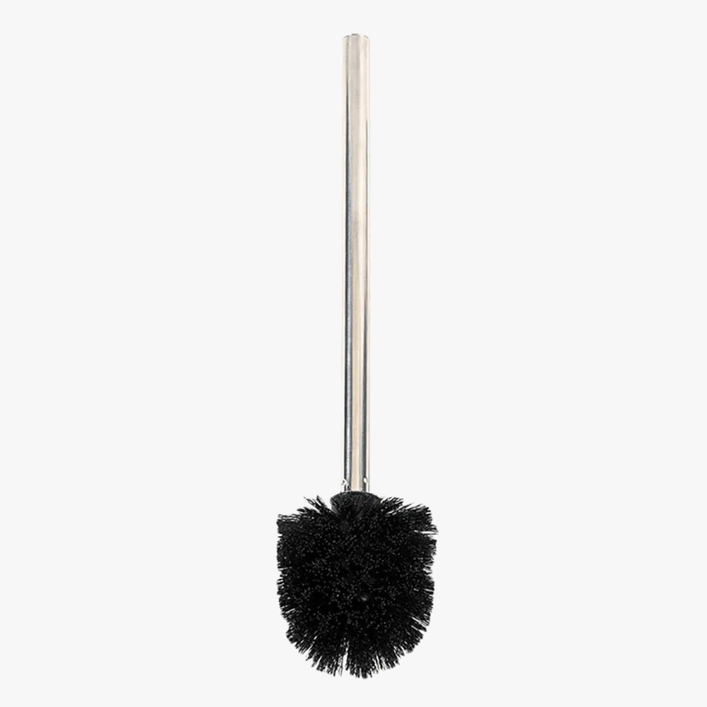 Plastic toilet brush with stainless handle and soft hair - view 5