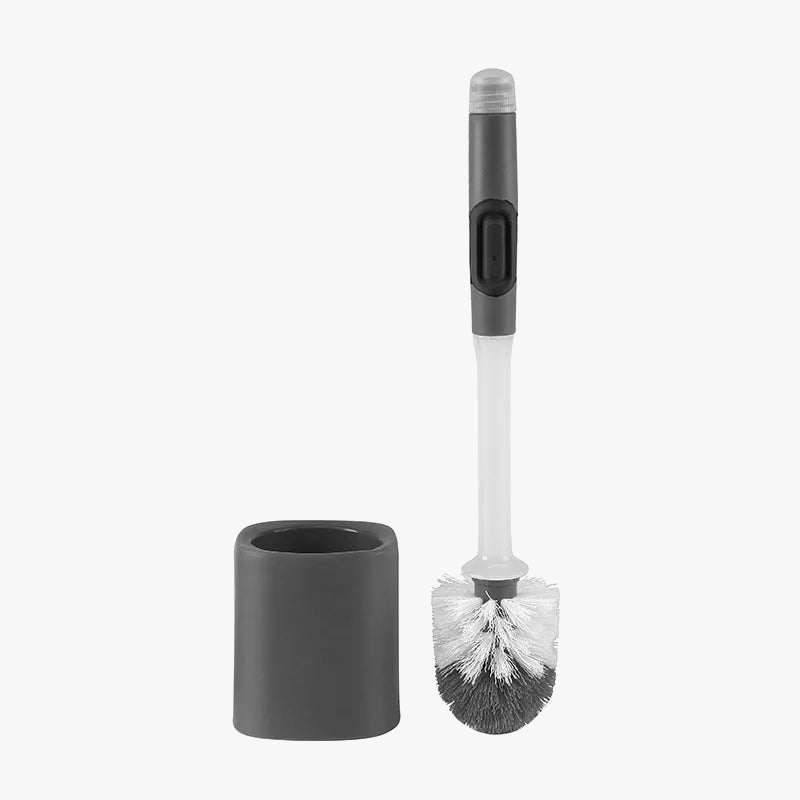 Long handle toilet brush with detergent and wall accessory - view 8