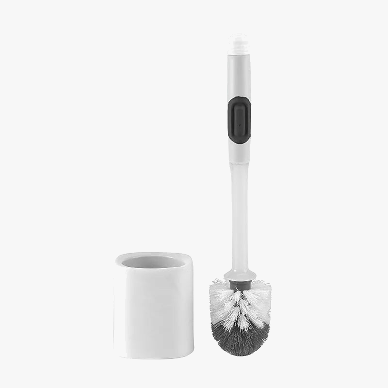 Long handle toilet brush with detergent and wall accessory - view 9