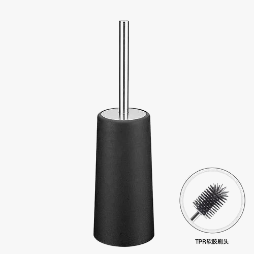 Toilet brush with long handle soft hair without dead end - view 8