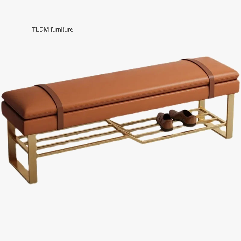 Minimalist desk with creative design poufs and benches - view 2